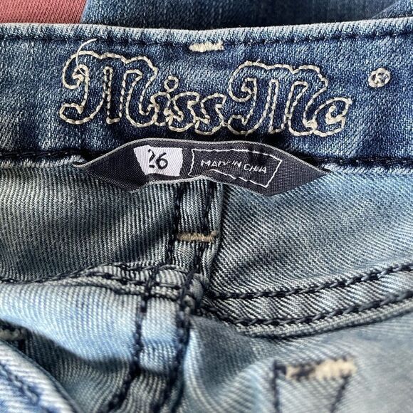 Miss Me “Nicole” 5 Pocket Low Rise Skinny Jeans Medium Wash (Size: 26) - Picture 12 of 14